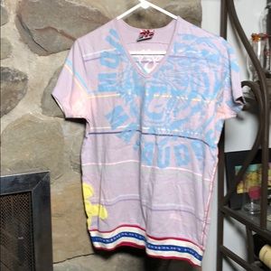 Ringspun vintage  V-neck T-shirt made in England.